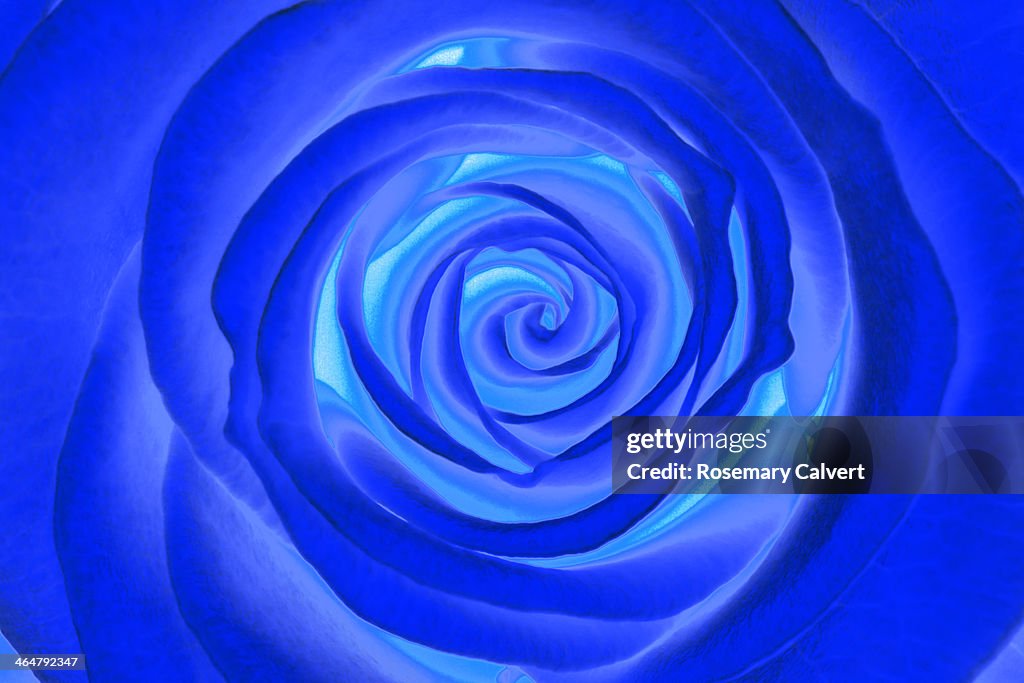 Blue whirl abstract