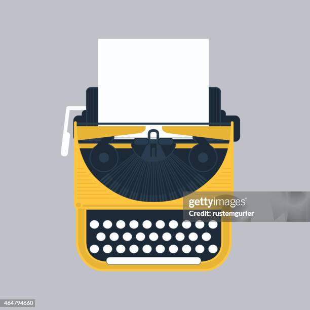 bildbanksillustrationer, clip art samt tecknat material och ikoner med typewriter - typewriter