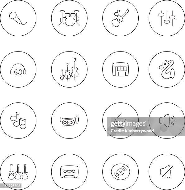 music - producer icon stock illustrations