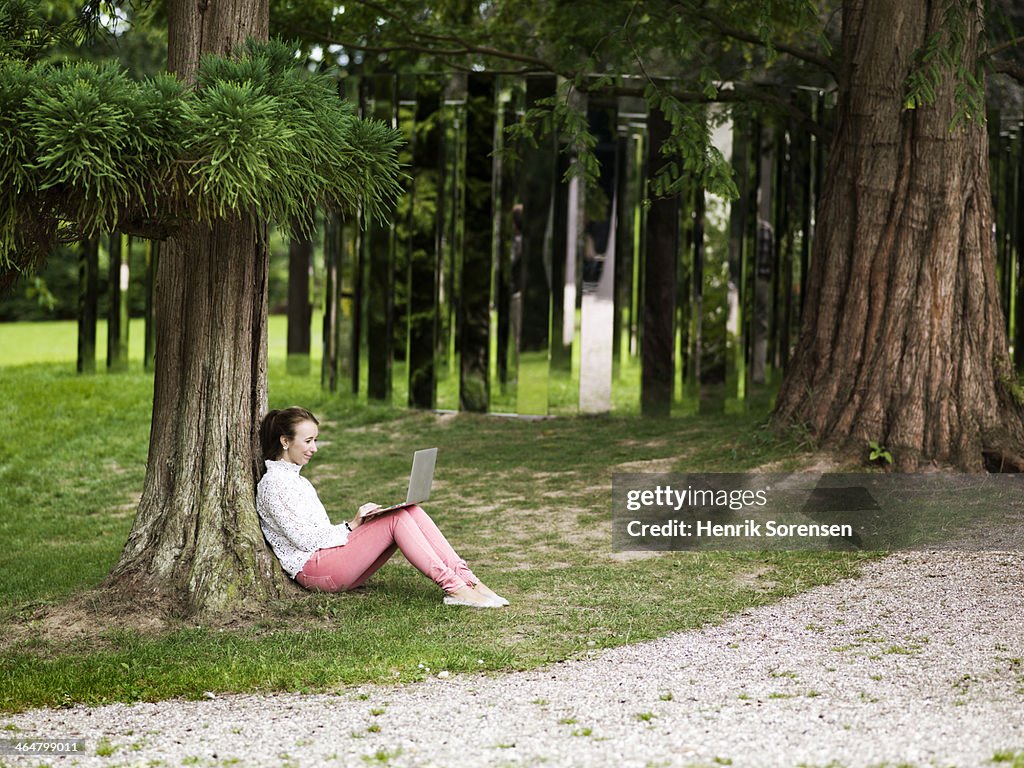 University students on campus