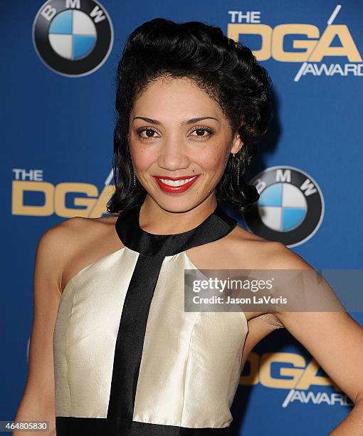 Actress Jasika Nicole attends the 67th annual Directors Guild of America Awards at the Hyatt Regency Century Plaza on February 7, 2015 in Los...