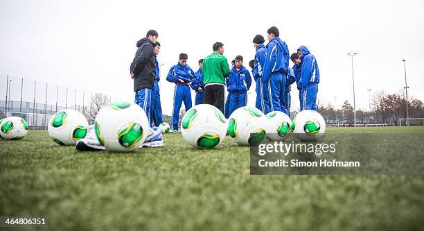 General view during a Sobaeksu Sports Club Training Session on January 24, 2014 in Frankfurt am Main, Germany.