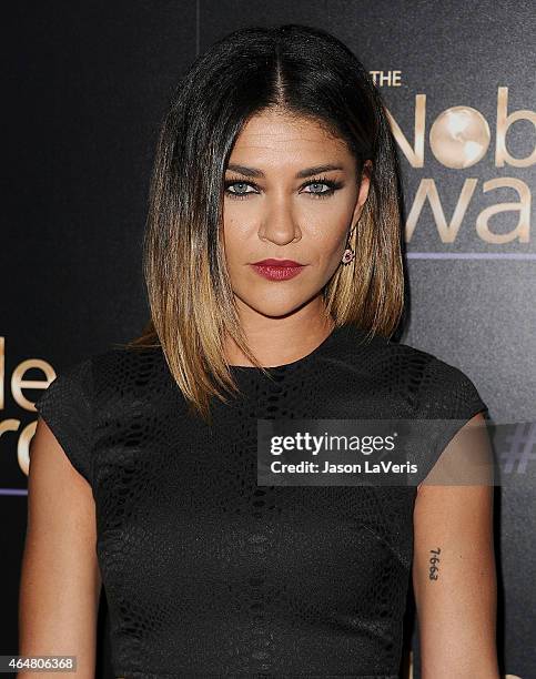 Actress Jessica Szohr attends the 3rd annual Noble Awards at The Beverly Hilton Hotel on February 27, 2015 in Beverly Hills, California.