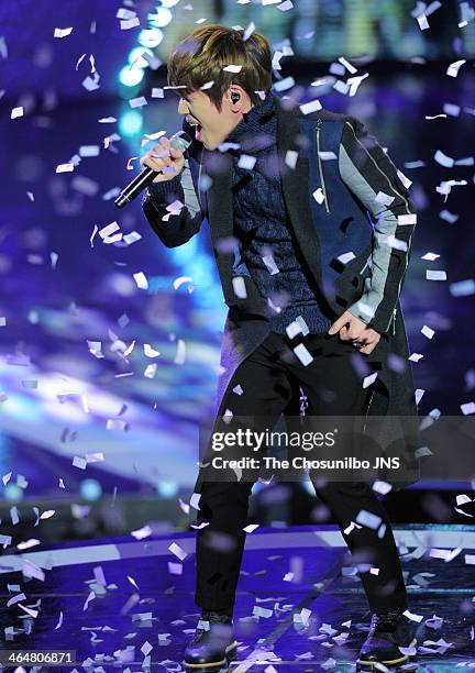 Will performs onstage during the 23rd Seoul Music Awards at Jamsil Indoor Stadium on January 23, 2014 in Seoul, South Korea.