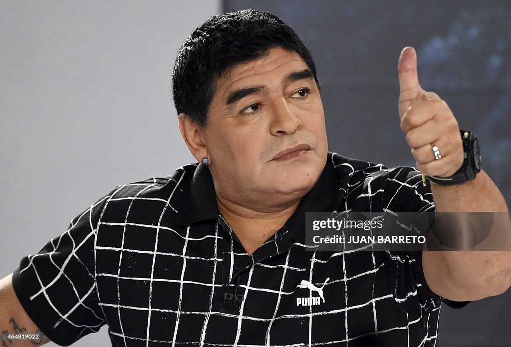 VENEZUELA-TELEVISION-MARADONA