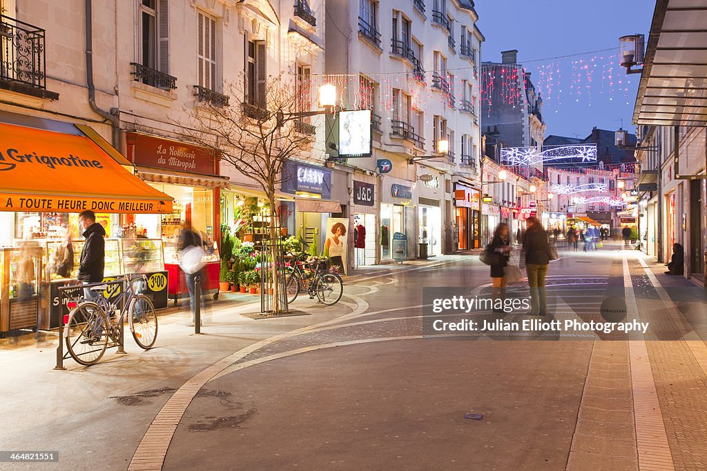 Rue de Bordeaux in Tours, France.