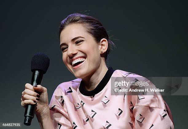 Actress Allison Williams attends "Meet The Actors" at Apple Store Soho on January 23, 2014 in New York City.