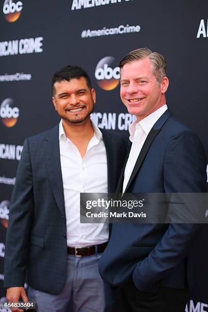 Executive producer Michael McDonald attends the premiere of ABC's 'American Crime' held at the Ace Hotel on February 28, 2015 in Los Angeles,...