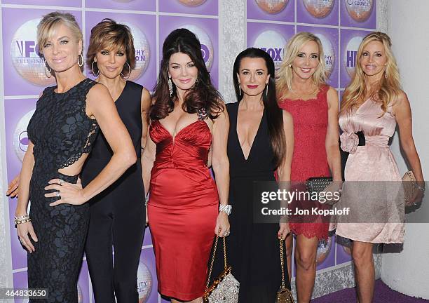 Personalities Eileen Davidson, Lisa Rinna, Lisa Vanderpump, Kyle Richards, Shannon Beador and Camille Grammer arrive at the Family Equality Council's...
