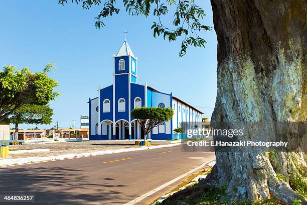 pirambu principal church - aracaju stock pictures, royalty-free photos & images