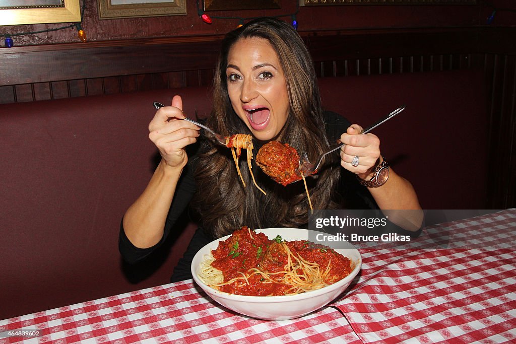 Amber Marchese & Family Visit Buca di Beppo Times Sqaure