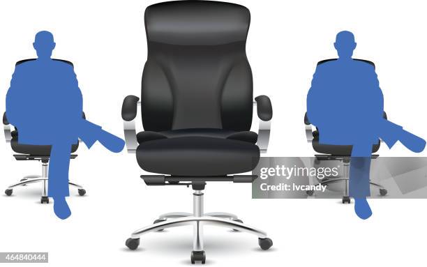 stockillustraties, clipart, cartoons en iconen met leave a seat vacant for sb - office chair