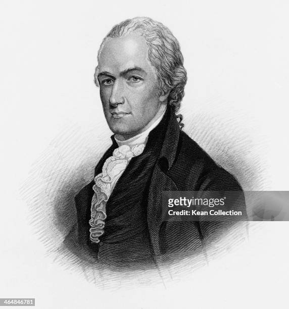 Alexander Hamilton , a Founding Father of the United States, circa 1790. Engraved by H. B. Hall after Robertson.