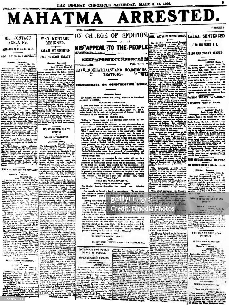Gandhi's First Arrest