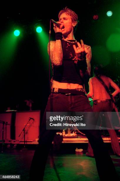 Josh Todd of Buckcherry performing at Irving Plaza on Tuesday night, July 31, 2001.
