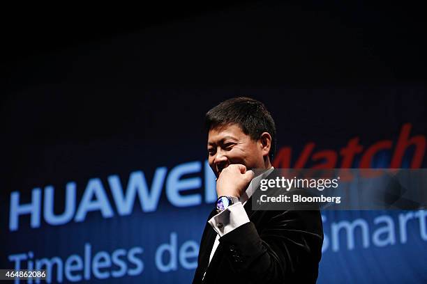 Richard Yu Router Huawei Technologies Co Ltd Launch Latest Devices Ahead Of Mobile World ...