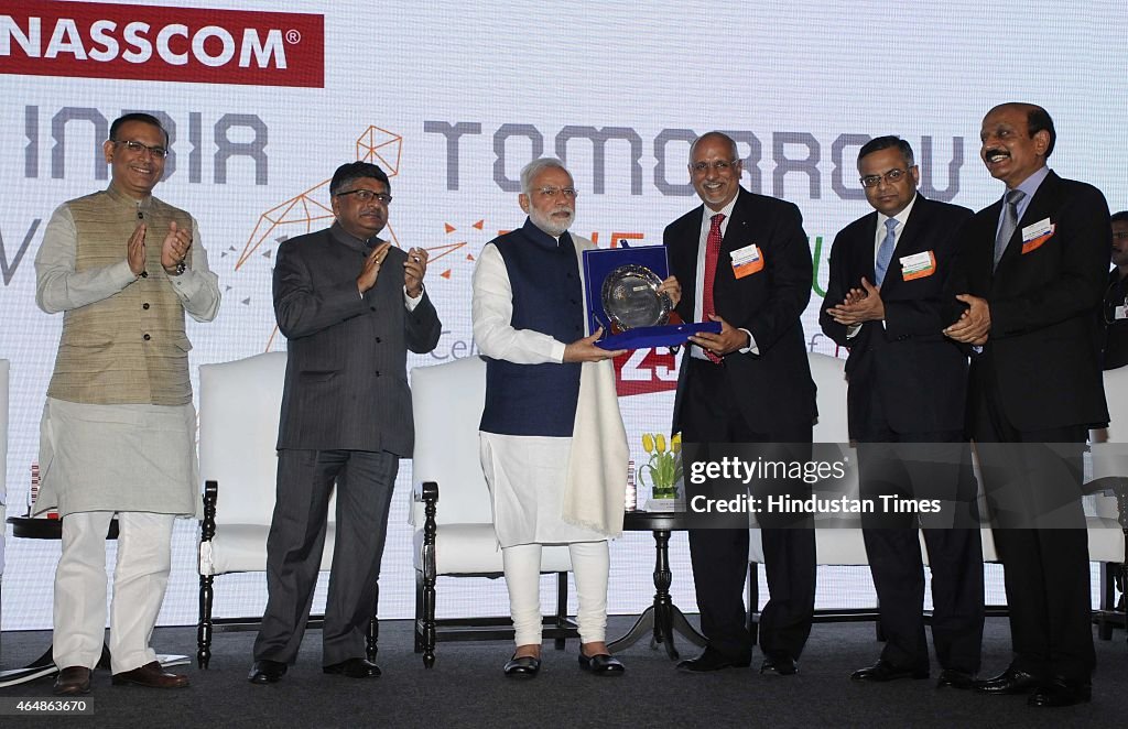 Prime Minister Narendra Modi Attends 25th Foundation Day Of Nasscom