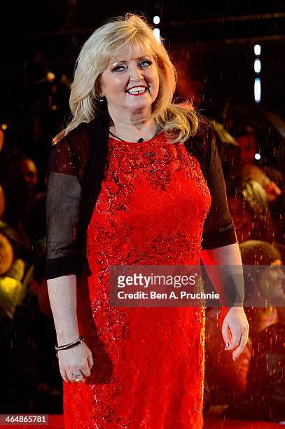 Linda Nolan is evicted from the Celebrity Big Brother House at Elstree Studios on January 24, 2014 in Borehamwood, England.