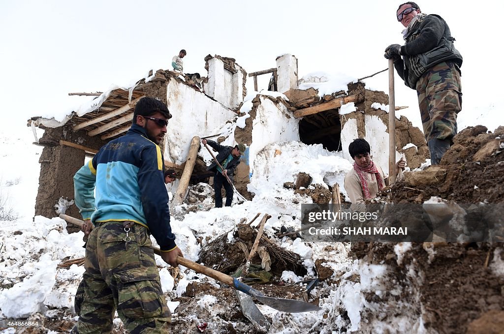 AFGHANISTAN-WEATHER-AVALANCHE