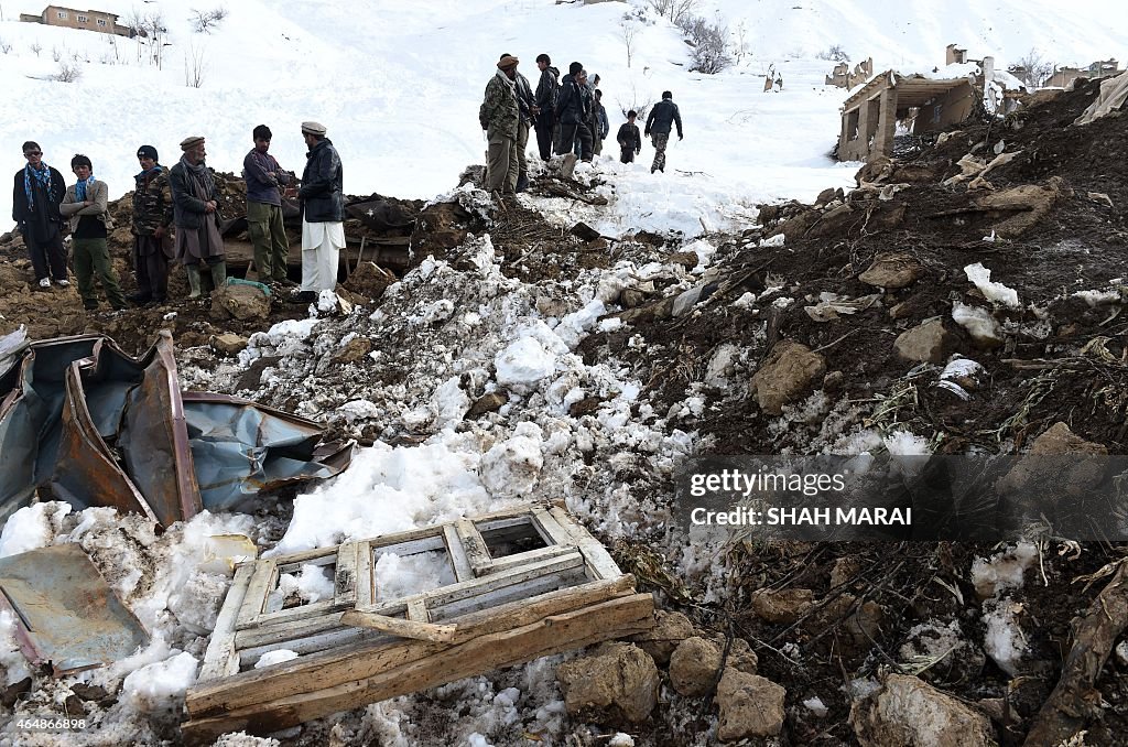 AFGHANISTAN-WEATHER-AVALANCHE