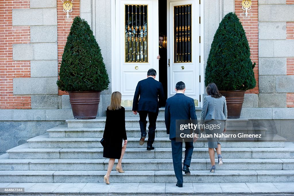 Spanish Royals Receive President Of Colombia