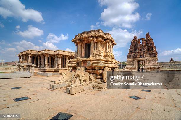 vittala temple - humpi stock pictures, royalty-free photos & images