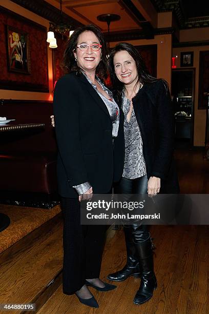 Executive Producer Simone Genatt Haft and Melanie Roy Friedman attend "Siddhartha The Musical" at 54 Below on January 23, 2014 in New York City.