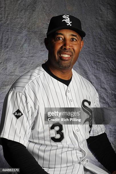 Harold Baines of the Chicago White Sox poses for a portrait during Photo Day on February 28, 2015 at Camelback Ranch-Glendale in Glendale, Arizona.
