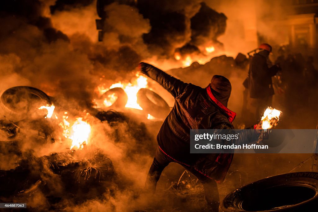 Protests Continue In Kiev As The Opposition Calls For A Snap Election