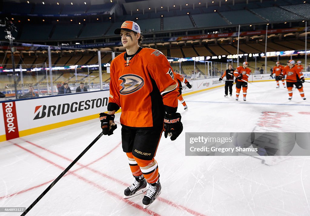 2014 NHL Stadium Series - Los Angeles - Practice Sessions And Family Skate