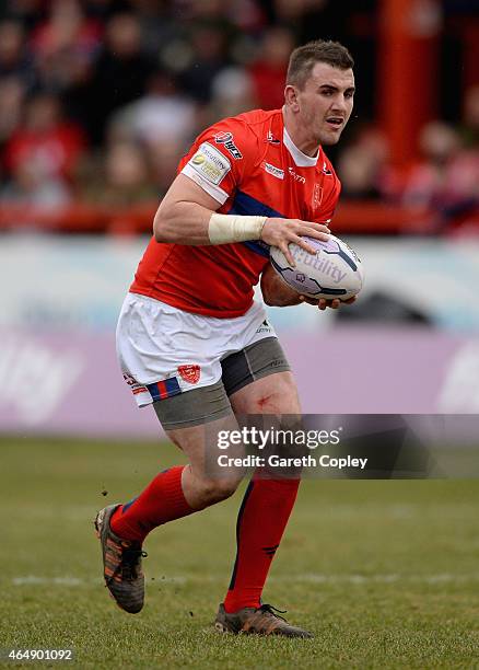 Adam Walker of Hull Kingston Rovers in action during the First Utility Super League match between Hull KR and Wigan at Craven Park on March 1, 2015...