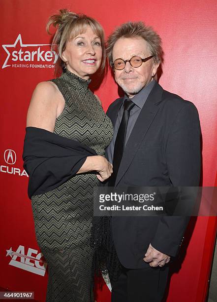 Mariana Williams and Musician Paul Williams attend 2014 MusiCares Person Of The Year Honoring Carole King at Los Angeles Convention Center on January...
