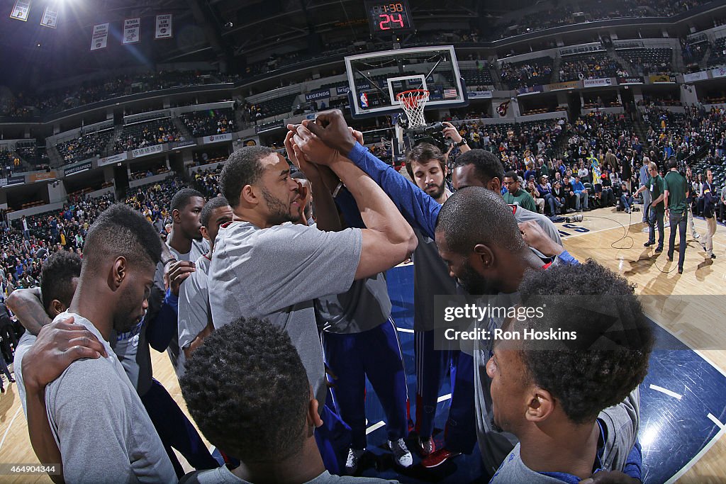 Philadelphia 76ers v Indiana Pacers