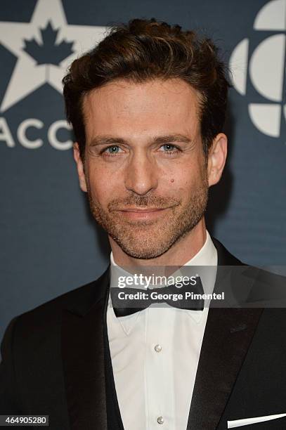 Actor David Julian Hirsh arrives at the 2015 Canadian Screen Awards at the Four Seasons Centre for the Performing Arts on March 1, 2015 in Toronto,...