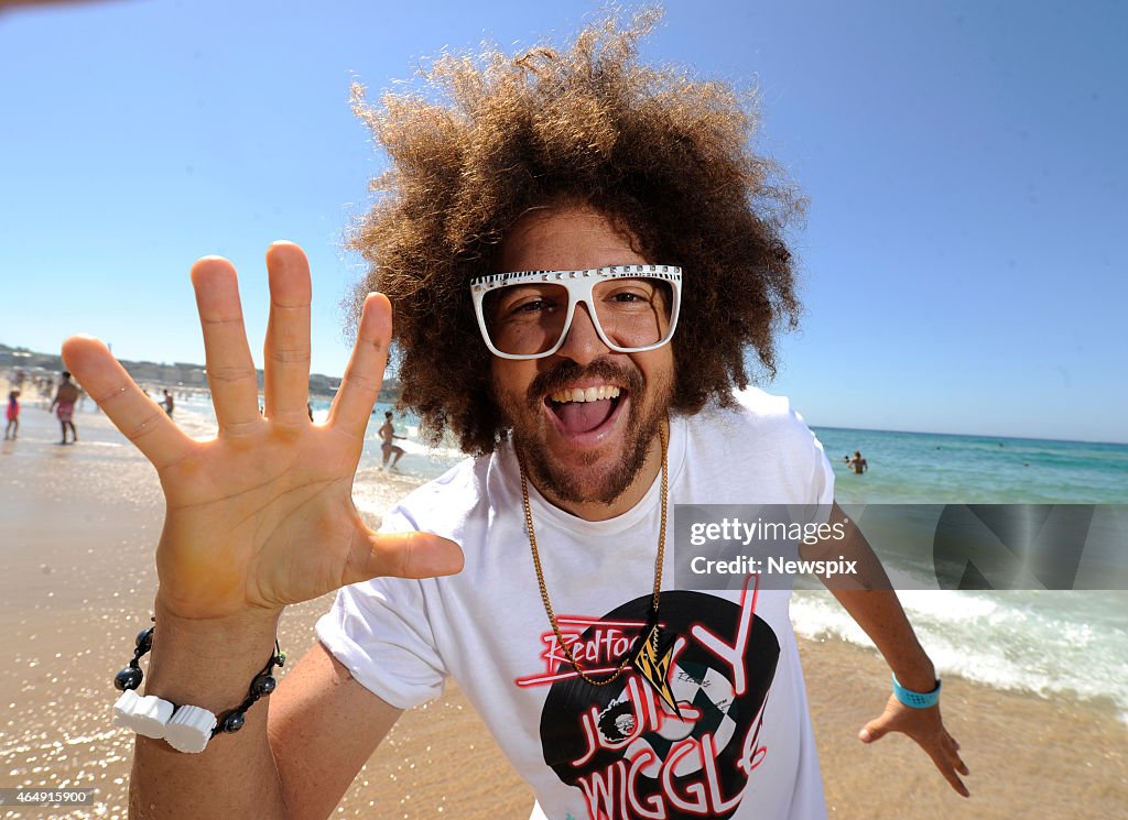 Redfoo Happy Redfoo poses at Bondi Beach on March 1, 2015 in Sydney, Australia. News ...