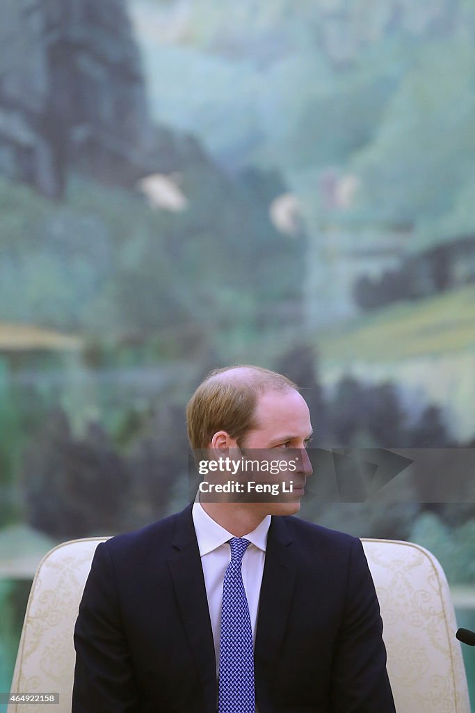 The Duke Of Cambridge Visits China - Day 2