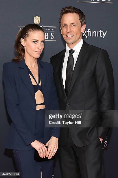 Alexi Ashe and Seth Meyers attend the 2015 NFL Honors at Phoenix Convention Center on January 31, 2015 in Phoenix, Arizona.