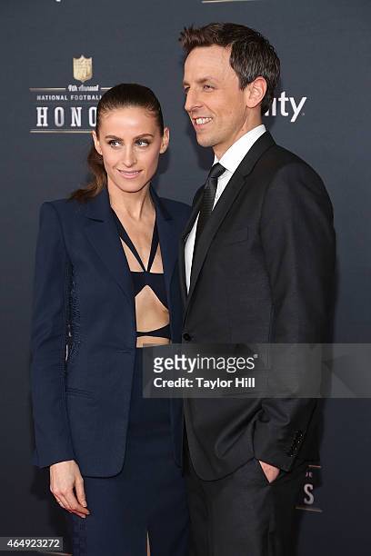 Alexi Ashe and Seth Meyers attend the 2015 NFL Honors at Phoenix Convention Center on January 31, 2015 in Phoenix, Arizona.