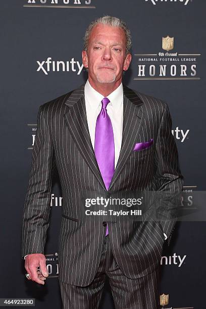 Indianapolis Colts owner Jim Irsay attends the 2015 NFL Honors at Phoenix Convention Center on January 31, 2015 in Phoenix, Arizona.