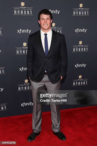Carolina Panthers linebacker Luke Kuechly attends the 2015 NFL Honors at Phoenix Convention Center on January 31, 2015 in Phoenix, Arizona.