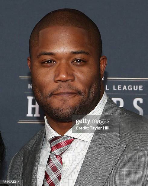 San Francisco 49ers fullback Michael Robinson attends the 2015 NFL Honors at Phoenix Convention Center on January 31, 2015 in Phoenix, Arizona.