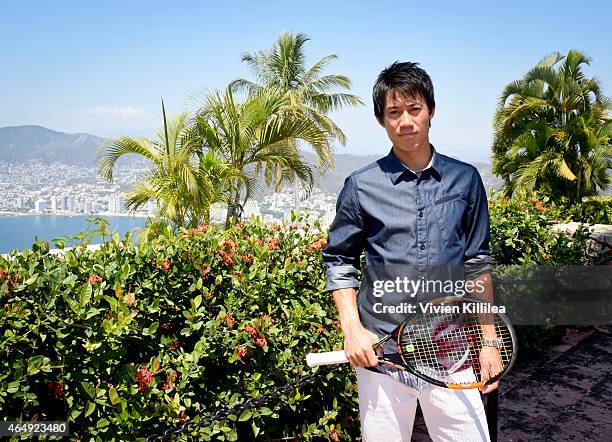 Tennis Pro Kei Nishikori Enjoying Some Down Time In Acapulco, Mexico on March 1, 2015 in Acapulco, Mexico.