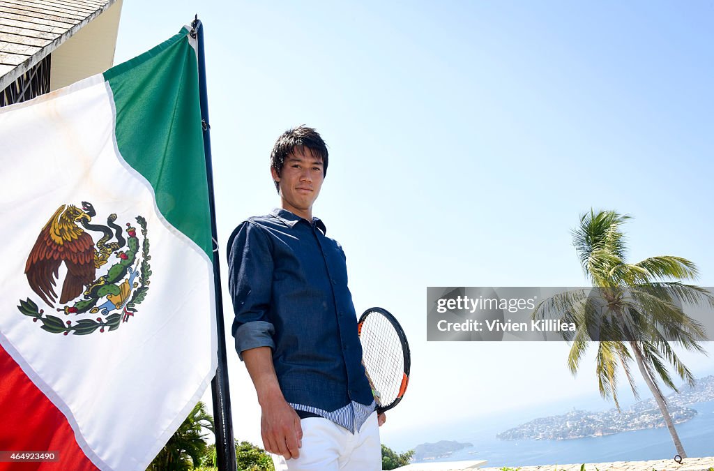 Tennis Pro Kei Nishikori Enjoying Some Down Time In Acapulco, Mexico