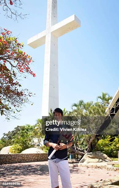 Tennis Pro Kei Nishikori Enjoying Some Down Time In Acapulco, Mexico on March 1, 2015 in Acapulco, Mexico.