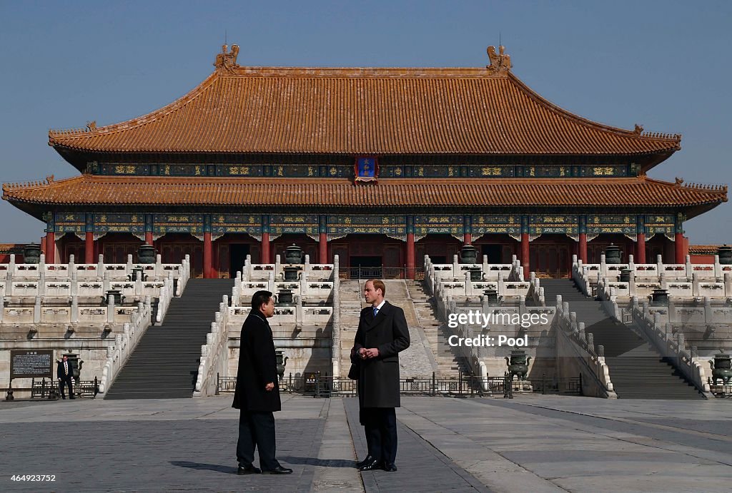 The Duke Of Cambridge Visits China - Day 2