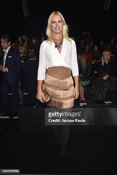 Valeria Mazza attends the Elisabetta Franchi show during the Milan Fashion Week Autumn/Winter 2015 on February 28, 2015 in Milan, Italy.