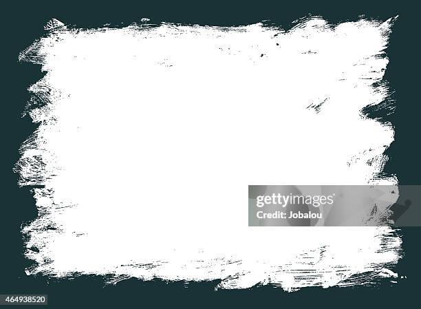 stockillustraties, clipart, cartoons en iconen met frame distressed grunge - paint stroke