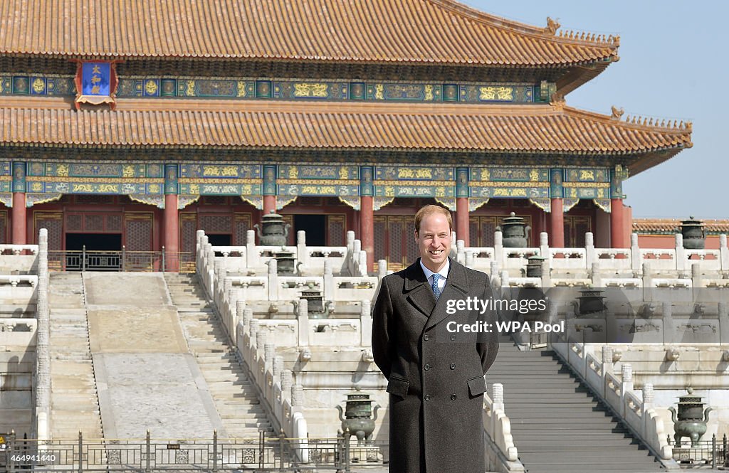 The Duke Of Cambridge Visits China - Day 2