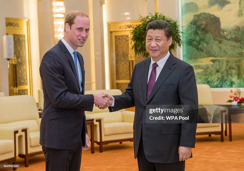 The Duke Of Cambridge Visits China - Day 2