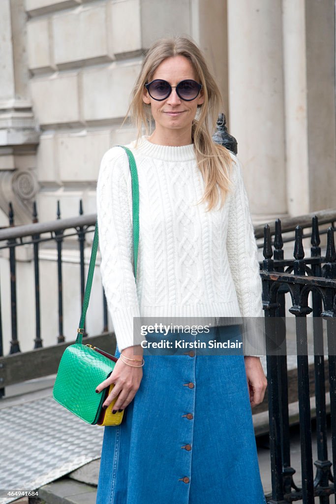Street Style - London Collections: WOMEN AW15 - February 20 To February 24, 2015